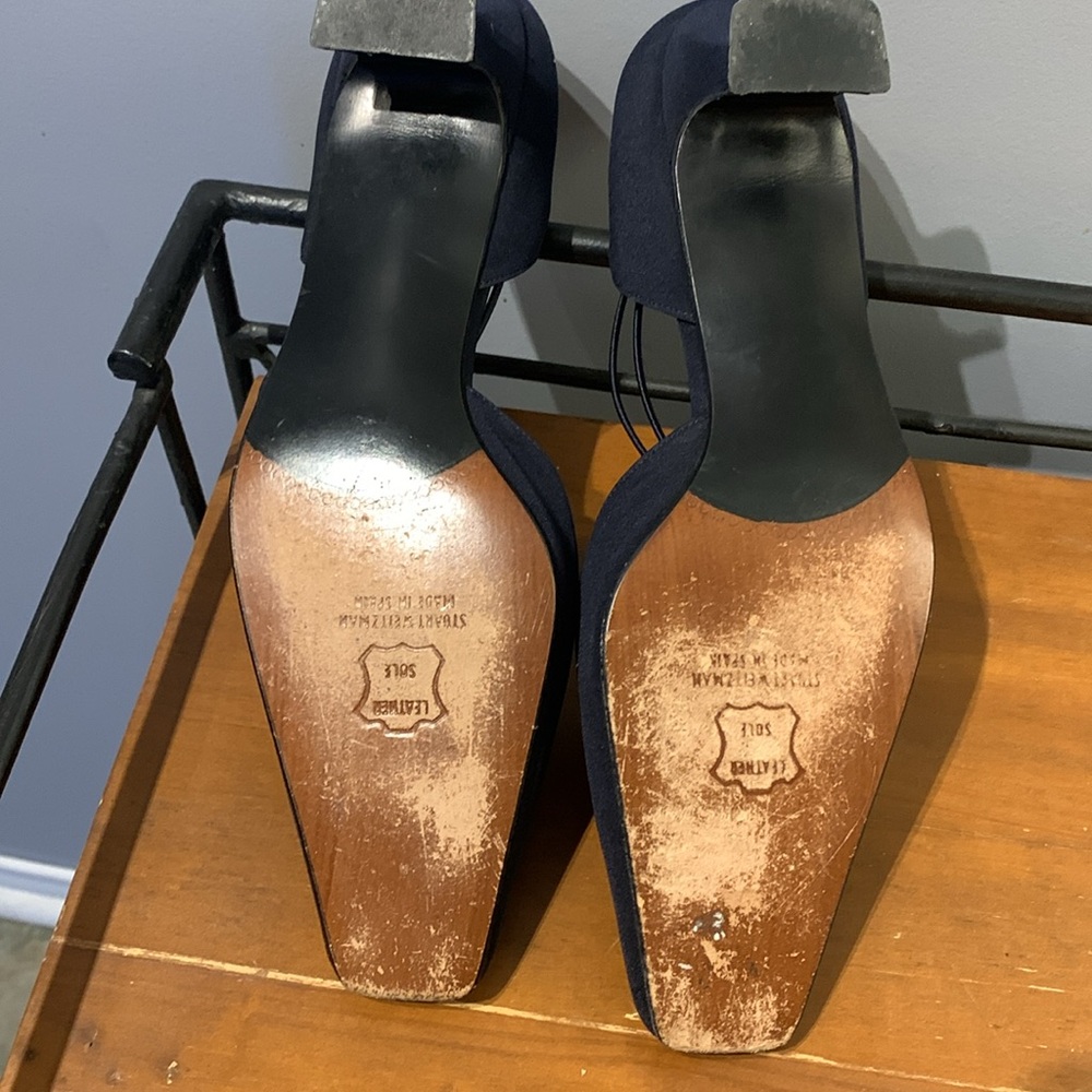 Stuart Weitzman Square-Toe Pumps - Picture 4 of 5